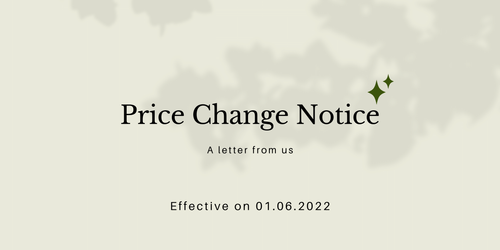 Price Increase Announcement