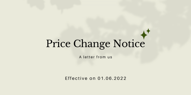 Price Increase Announcement