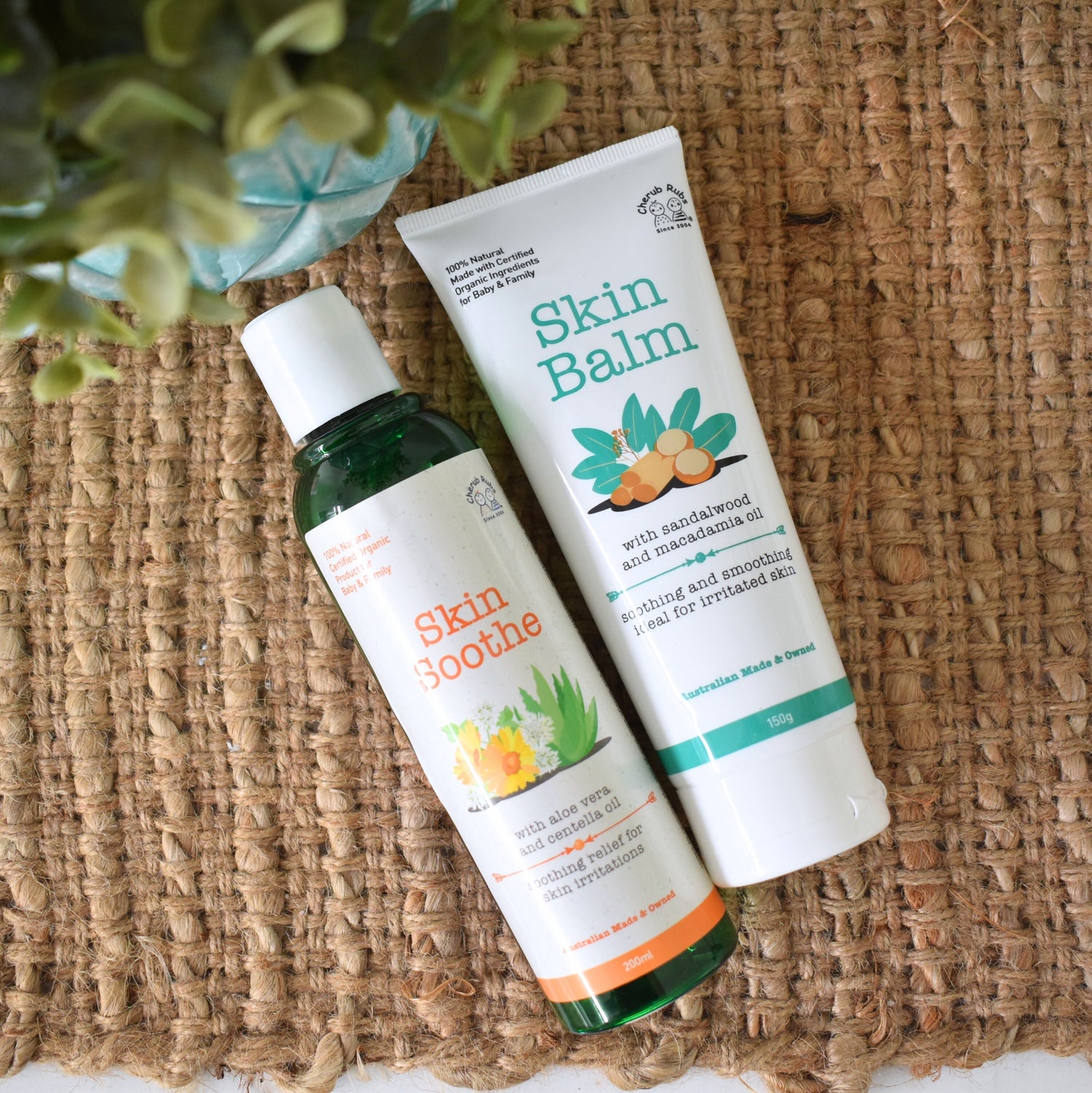 Organic skincare products for sensitive skin, ideal for eczema and dermatitis relief.