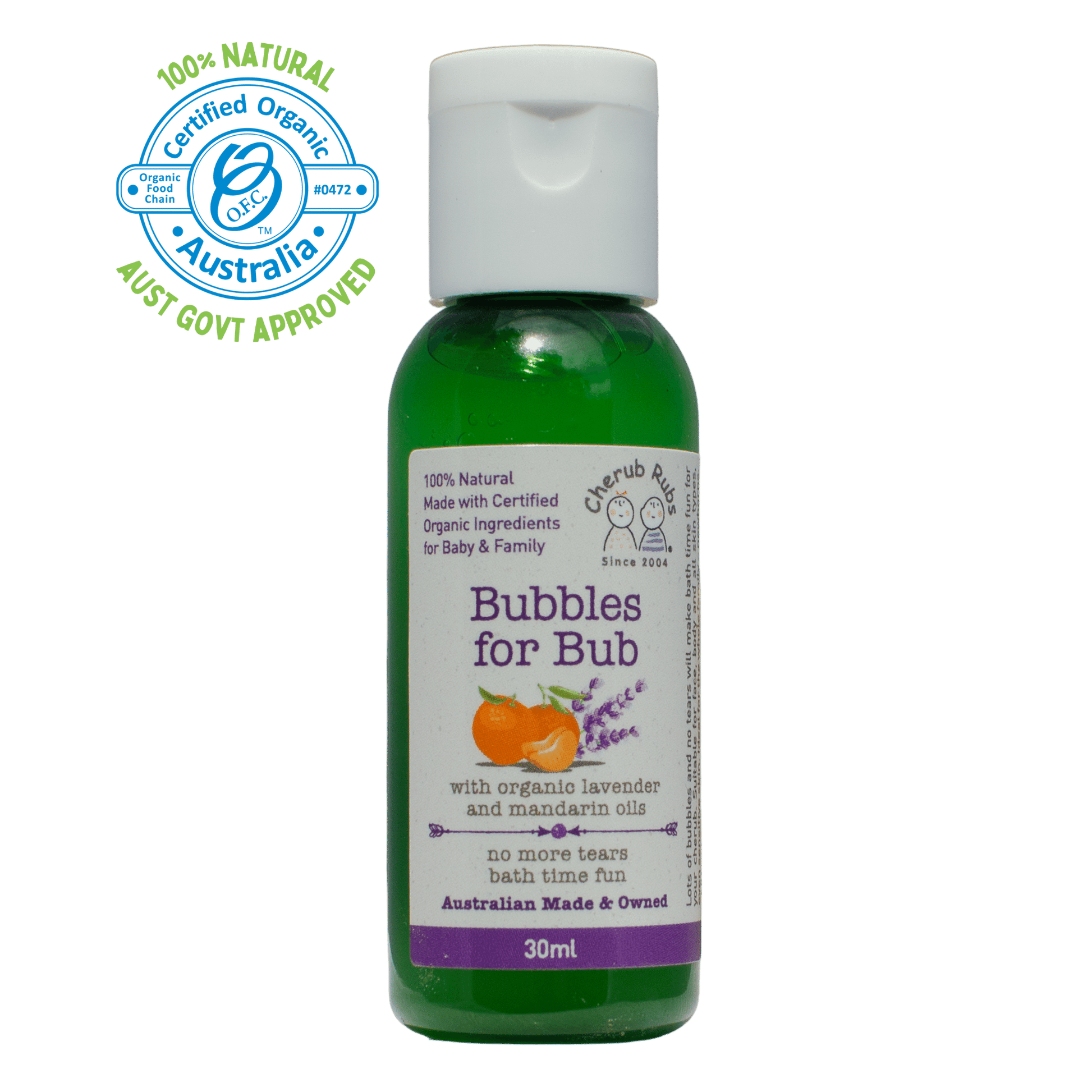 Skincare for Sensitive Skin - Organic Bubbles For Bub 30ml