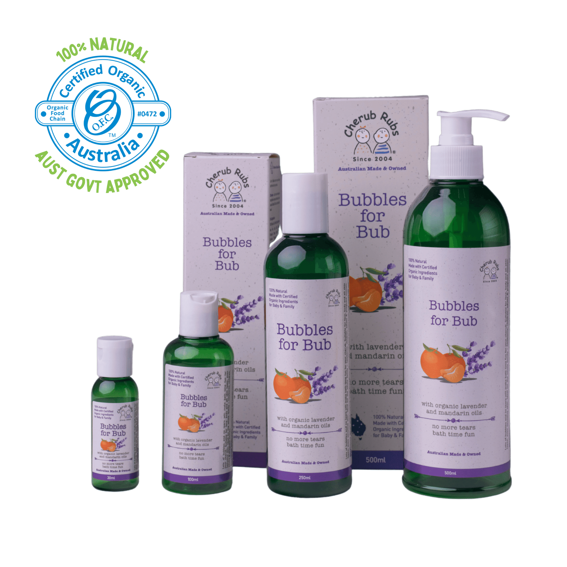 Skincare for Sensitive Skin - Organic Bubbles For Bub group photo