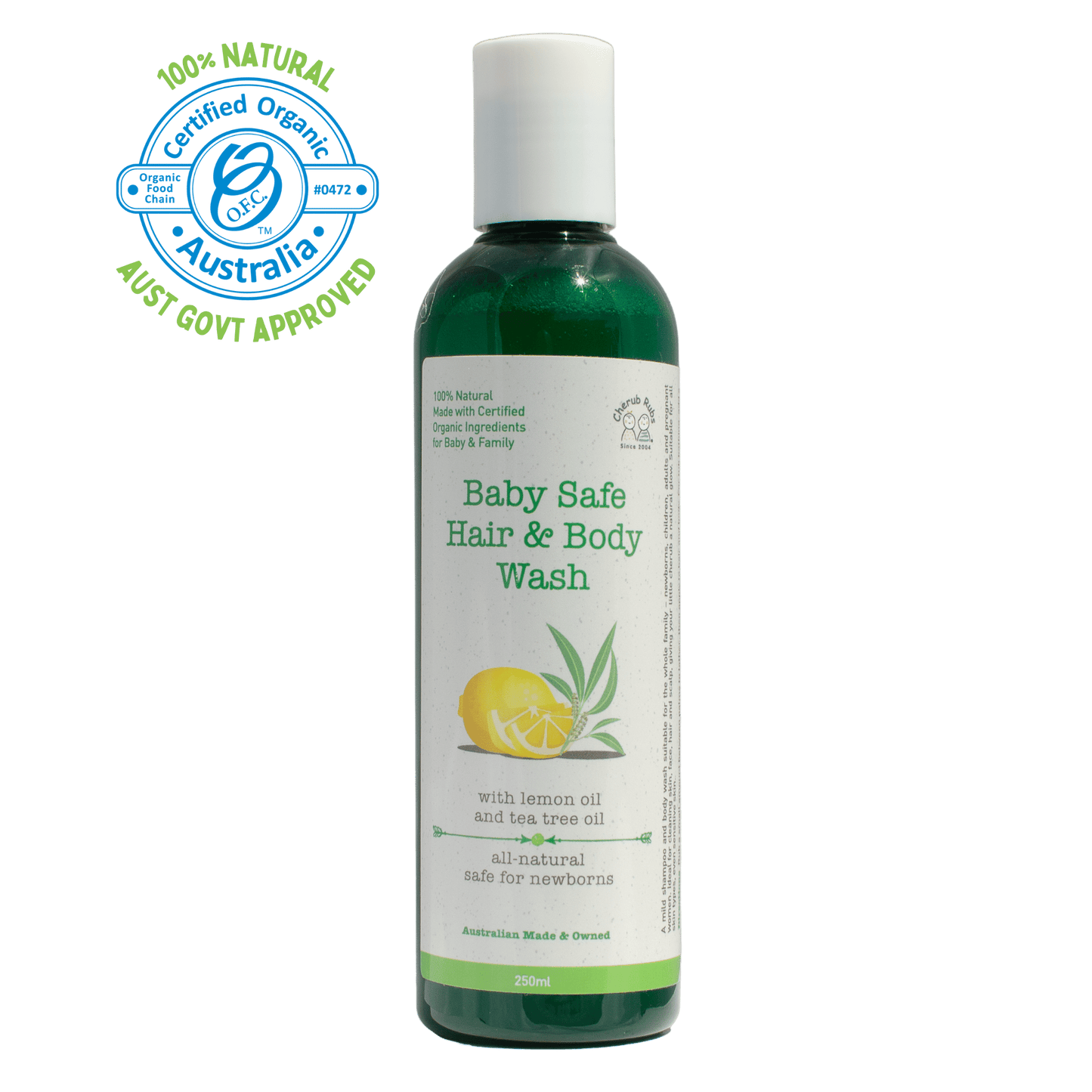 Skincare for sensitive skin Organic Baby Hair & Body Wash 250ml