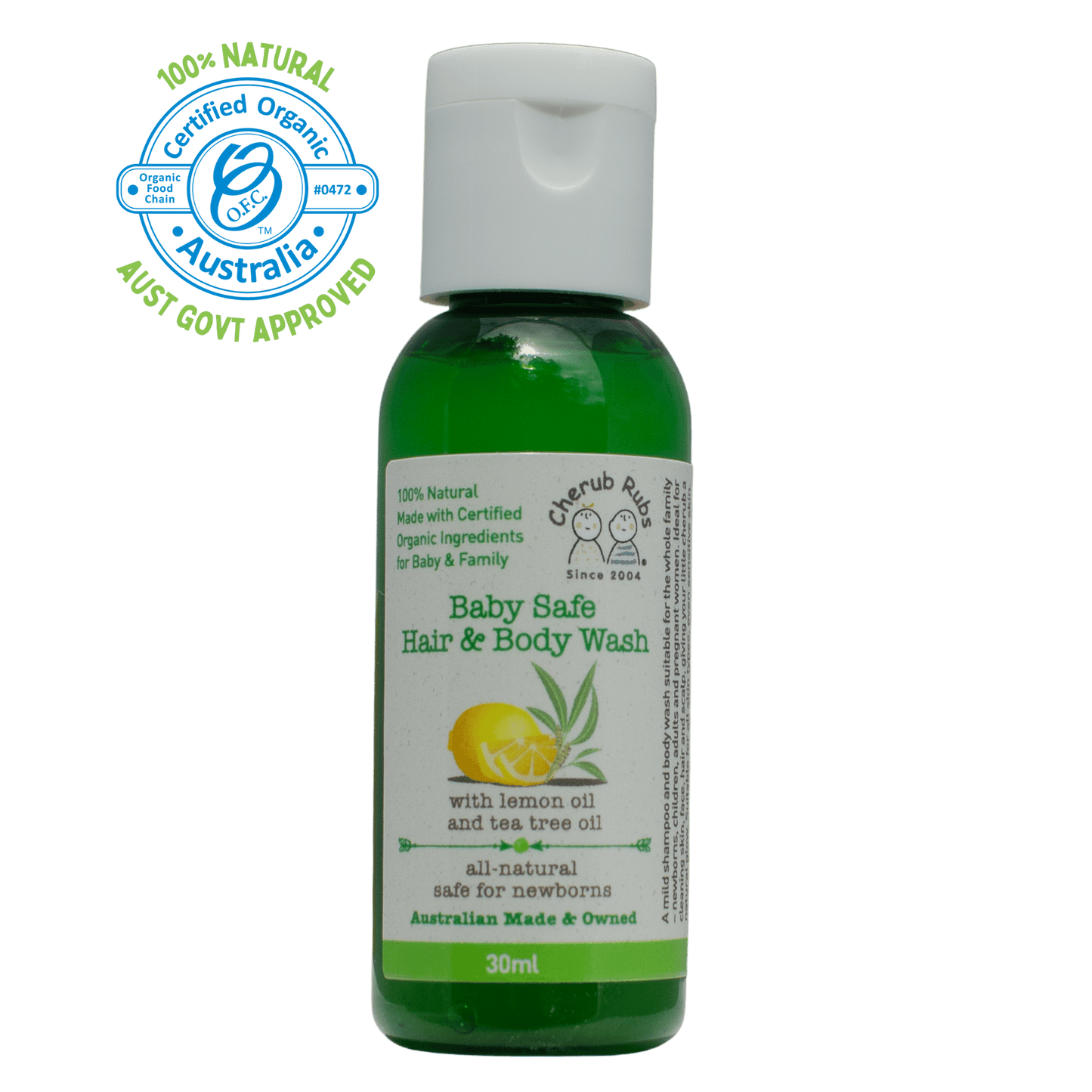 Skincare for sensitive skin Organic Baby Hair & Body Wash 30ml
