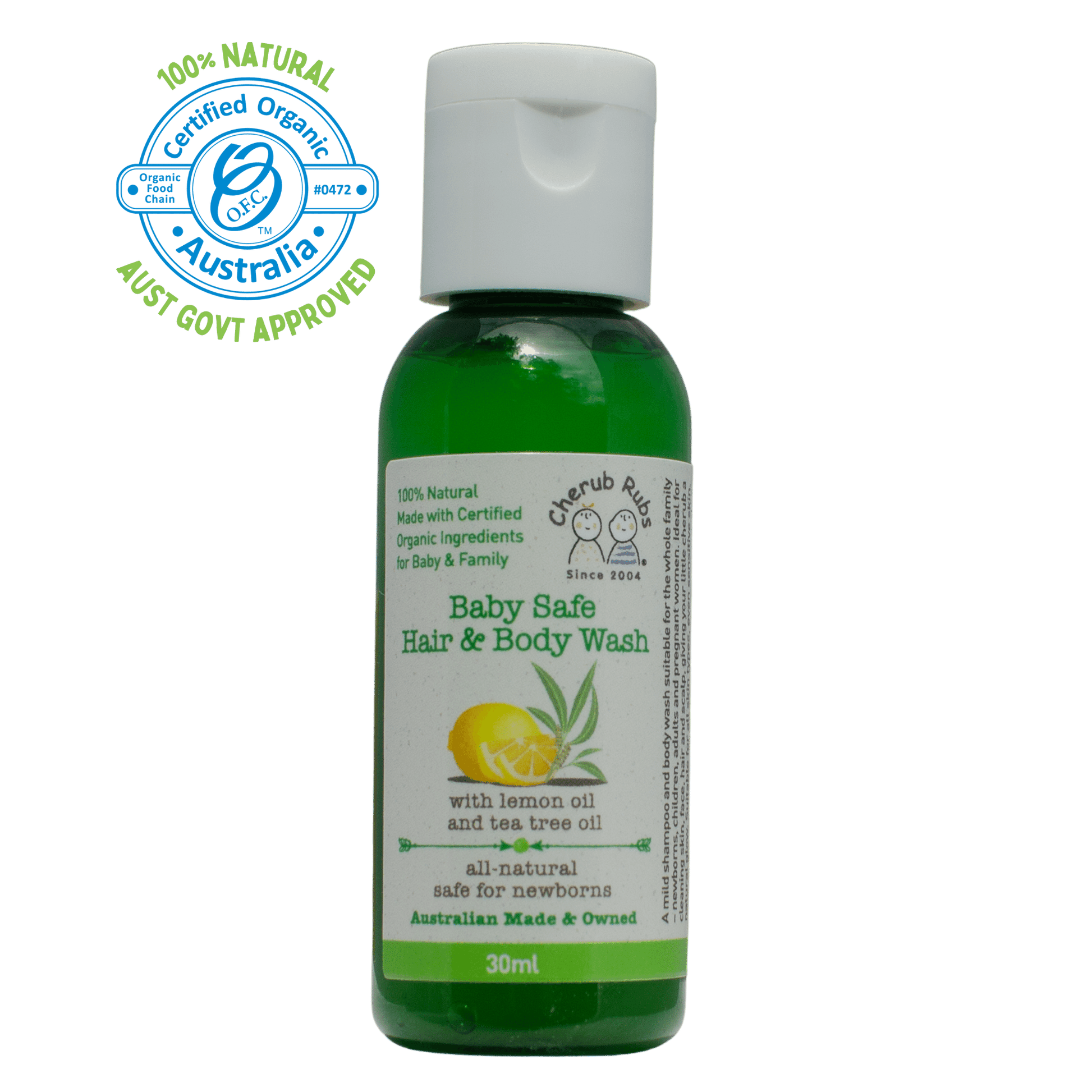 Skincare for sensitive skin Organic Baby Hair & Body Wash 30ml