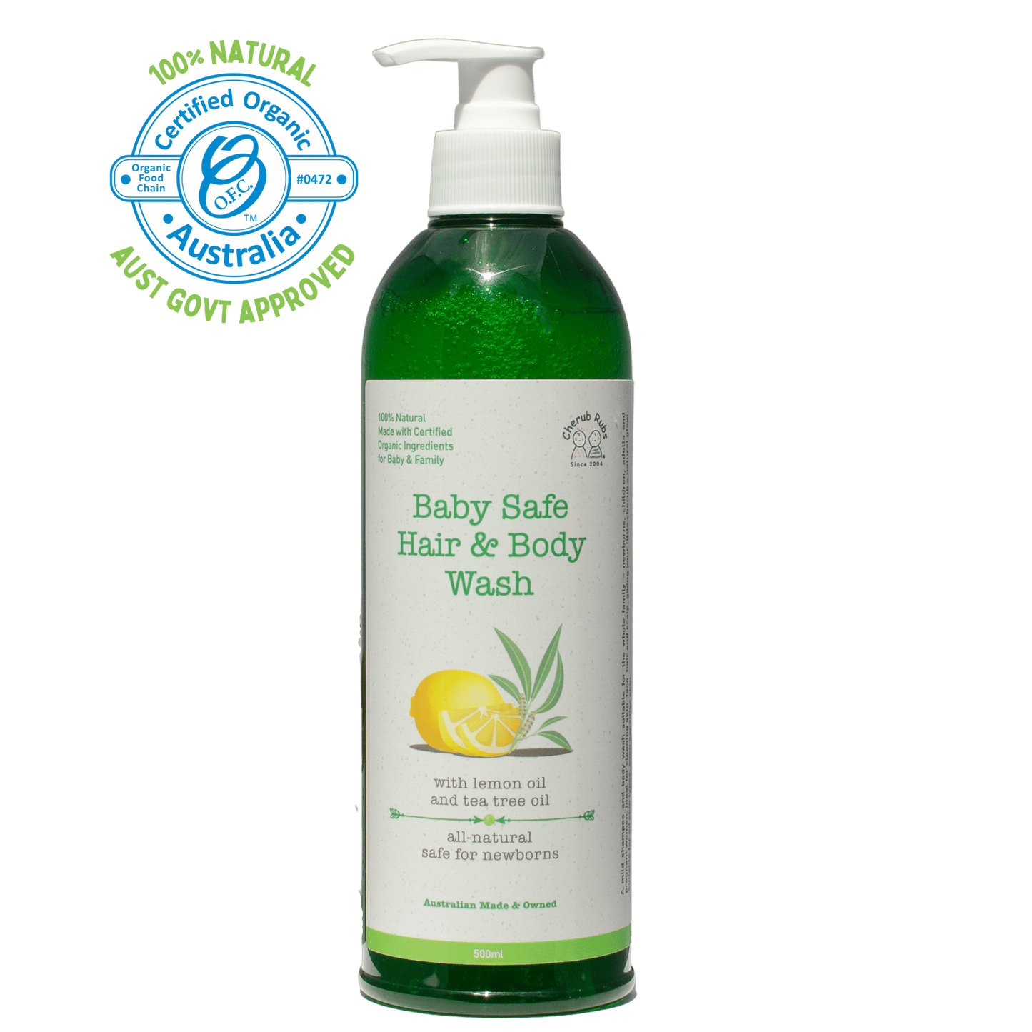 Skincare for sensitive skin Organic Baby Hair & Body Wash 500ml