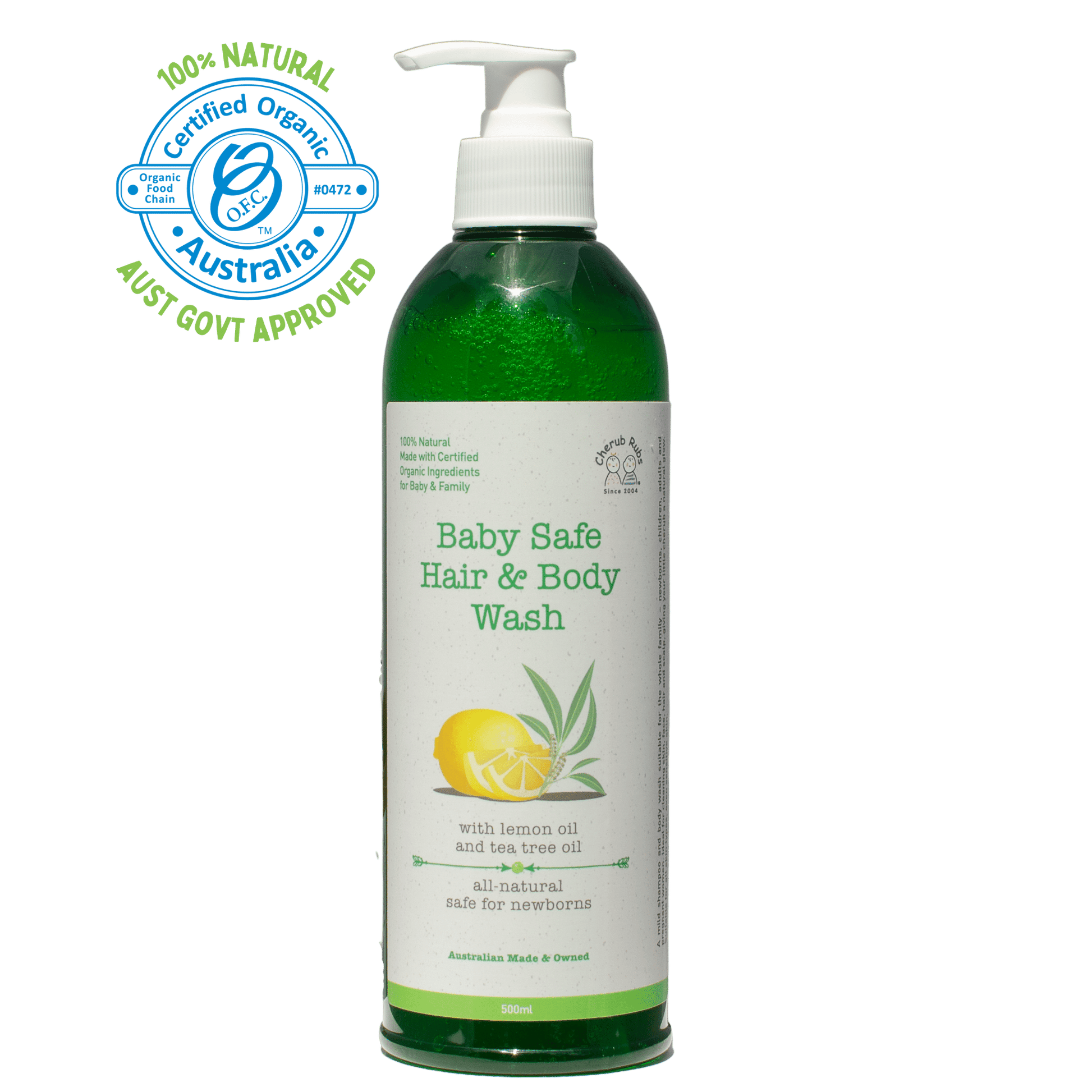 Skincare for sensitive skin Organic Baby Hair & Body Wash 500ml