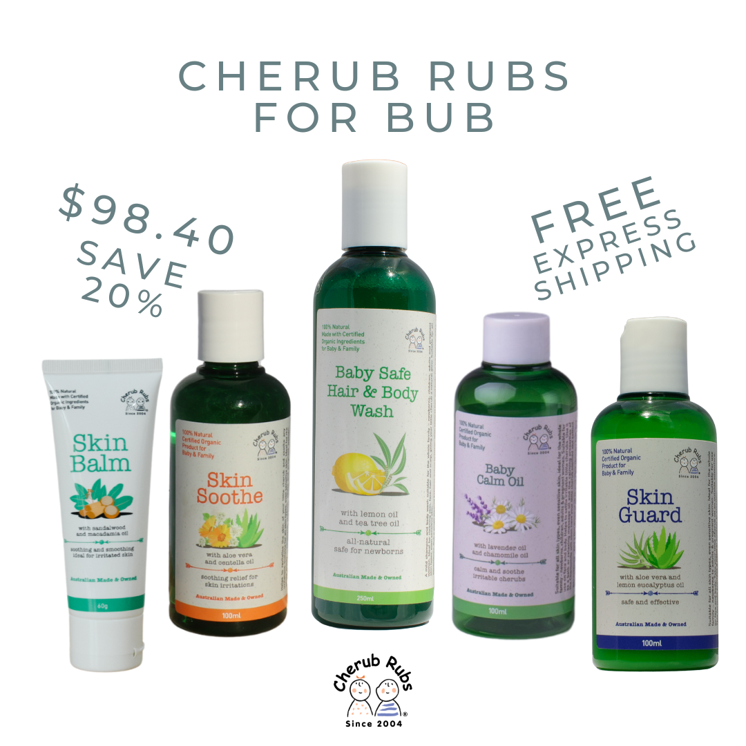 Organic Skincare Range For Baby & Family by Cherub Rubs.