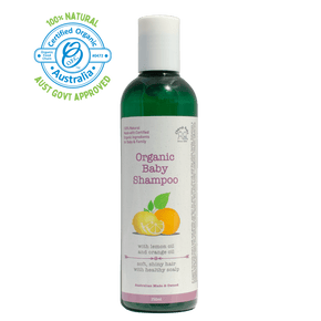 Organic Baby Shampoo 250ml. A natural skincare product by Cherub Rubs.