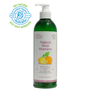 Organic Baby Shampoo 500ml. A natural skincare product by Cherub Rubs.