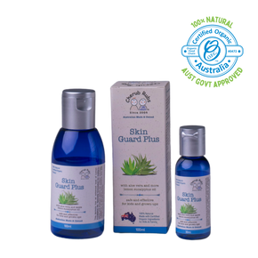 Skin Guard Plus, a natural skincare range help to keep away the mozzies.