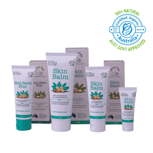 Skin Balm Range. Organic Skincare For Baby & Family by Cherub Rubs.